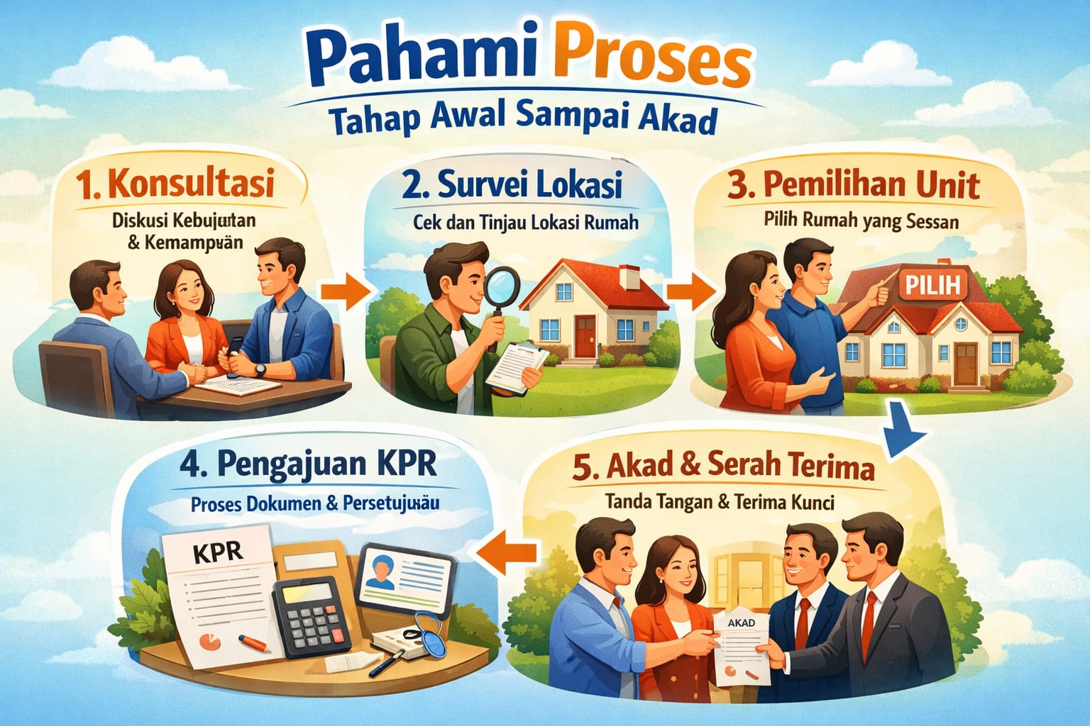 Pahami peroses tahap awal sampai akad